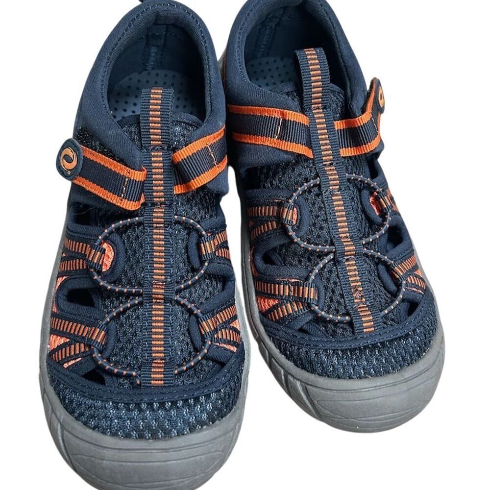 O'Rageous Boys Water Sport Sandals Navy Orange Size 13 Toddler